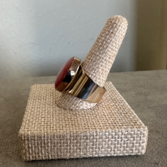 Rhodochrosite & sterling silver statement by Jay King - Picture 4 of 12